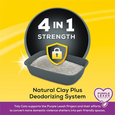 Purina Tidy Cats Cat Litter 4 In 1 Strength Clumping Tub - 20 Lb - Image 3