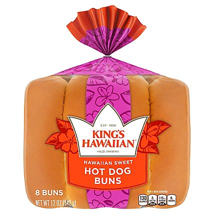 King's Hawaiian Original Hawaiian Sweet Hot Dog Buns - 12 Oz - Image 3