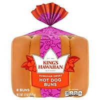 King's Hawaiian Original Hawaiian Sweet Hot Dog Buns - 12 Oz - Image 3