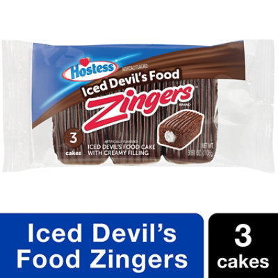 Hostess Devils Food Artificially Flavored Zingers  - 3.81 Oz