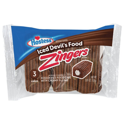 Hostess Devils Food Artificially Flavored Zingers  - 3.81 Oz - Image 3