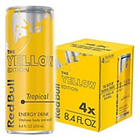 Red Bull Energy Drink Tropical - 4-8.4 Fl. Oz. - Image 1