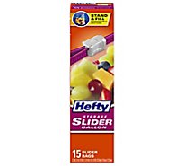 Hefty Storage Slider Bags Quart Value Pack - 15 Count