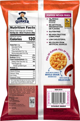 Quaker Popped Rice Crisps Gluten Free Sweet Barbecue - 3.03 Oz - Image 6