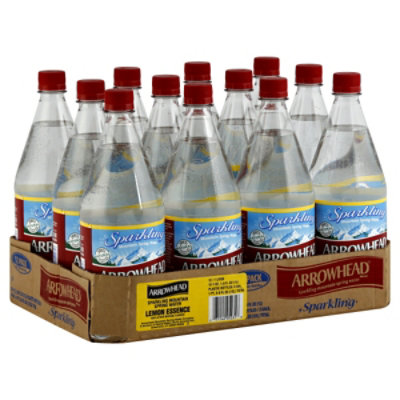 ARROWHEAD Spring Water Mountain Sparkling Lemon - 24 Count - Image 1