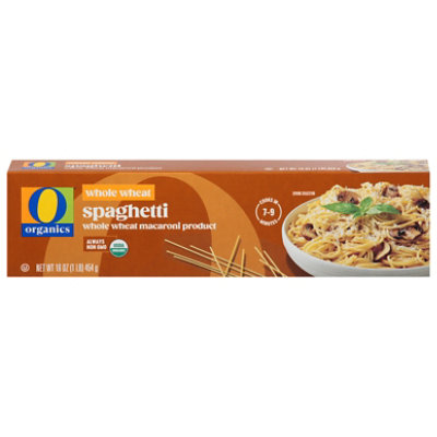 O Organics Macaroni Product Spaghetti 100% Whole Wheat - 16 Oz