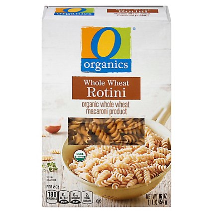 O Organics Organic Macaroni Product Rotini 100 %Whole Wheat - 16 Oz - Image 3