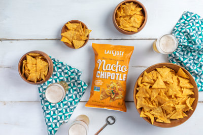 Late July Snacks Tortilla Chips Clasico Yellow Corn Nacho Chipotle - 5.5 Oz - Image 2