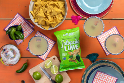 Late July Snacks Tortilla Chips Clasico Yellow Corn Jalapeno Lime - 5.5 Oz - Image 6