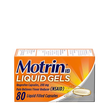 Motrin Ibuprofen Capsules 200 mg - 80 Count - Image 2