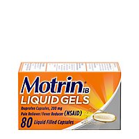 Motrin Ibuprofen Capsules 200 mg - 80 Count - Image 2