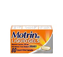Motrin Ibuprofen Capsules 200 mg - 80 Count