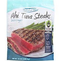 Natural Blue Fish Wild Caught Tuna Ahi Steaks - 12 Oz - Image 2