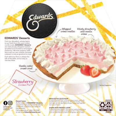 EDWARDS Pie Creme Strawberry Box Frozen - 25 Oz - Image 6