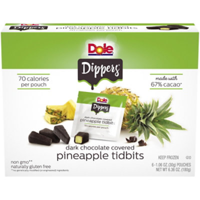 Dole Dippers Pineapple Tidbits Real Dark Chocolate Covered - 6-1.06 Oz - Image 3
