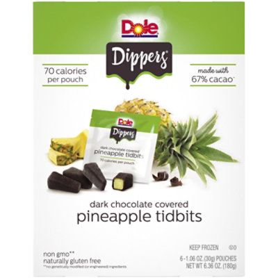 Dole Dippers Pineapple Tidbits Real Dark Chocolate Covered - 6-1.06 Oz - Image 6