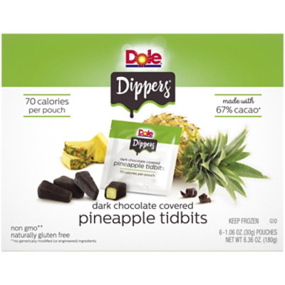 Dole Dippers Pineapple Tidbits Real Dark Chocolate Covered - 6-1.06 Oz - Image 2
