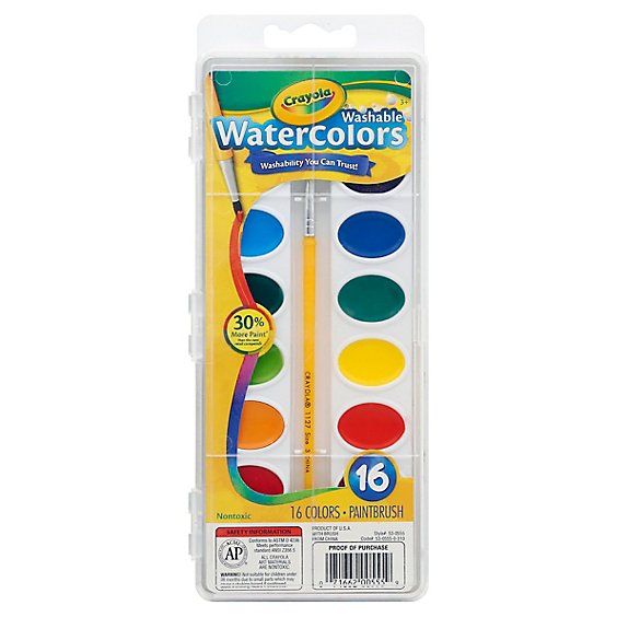 Crayola Watercolors Washable - Each