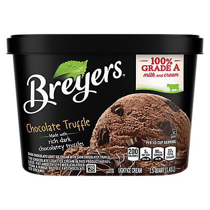 Breyers Original Chocolate Truffle Light Ice Cream - 48 Oz - Image 6