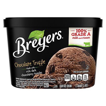 Breyers Original Chocolate Truffle Light Ice Cream - 48 Oz - Image 2