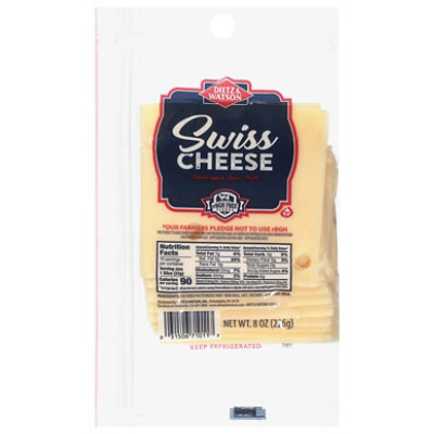 Dietz & Watson Cheese Swiss Pre Sliced - 8 Oz - Image 1