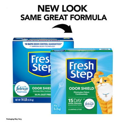 Fresh Step Odor Shield Scented Clumping Cat Litter With The Power Of Febreze - 14 Lbs - Image 3