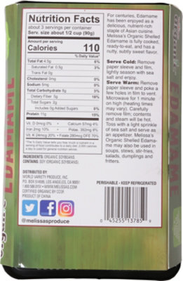 Melissas Edamame Shelled Organic Prepacked - 10 Oz - Image 6