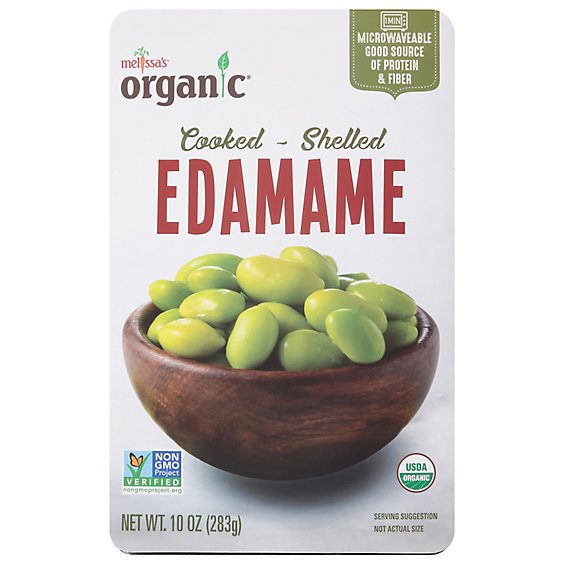 Melissas Edamame Shelled Organic Prepacked - 10 Oz