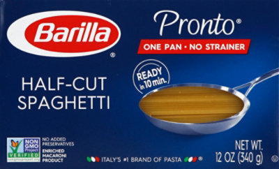 Barilla Pronto Pasta Spaghetti Half-Cut Box - 12 Oz - Image 2