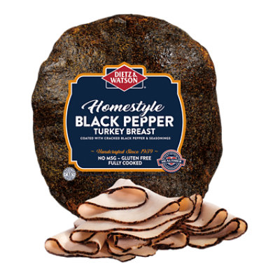 Dietz & Watson Turkey Breast Black Pepper - Image 1