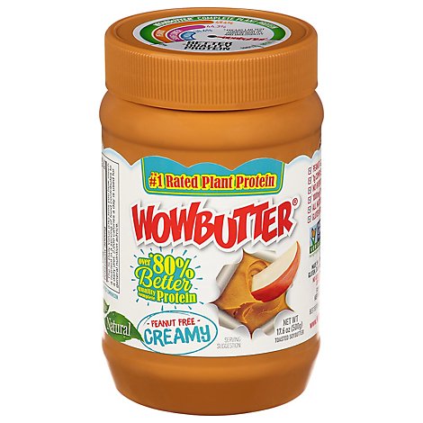 WOWBUTTER Toasted Soy Spread Creamy - 17.6 Oz