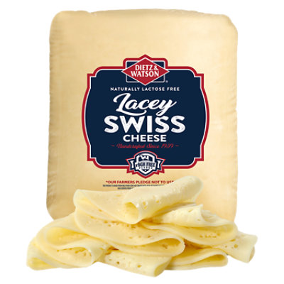 Dietz & Watson Cheese Lacey Swiss - 0.50 LB