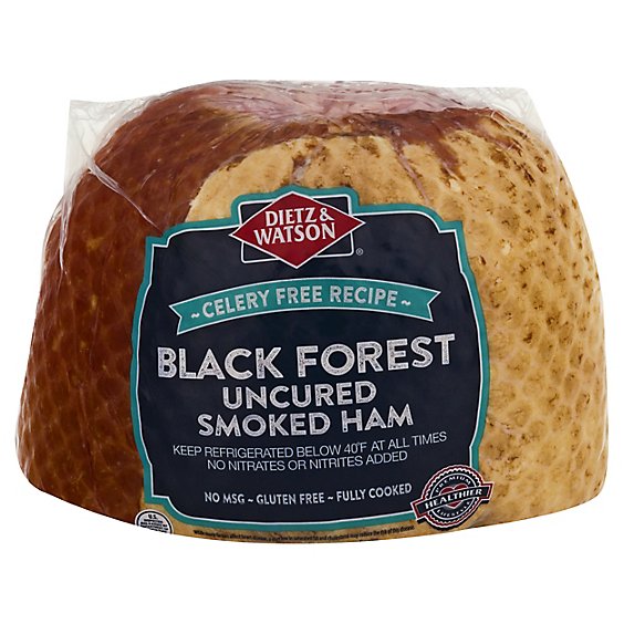 Dietz & Watson Ham Smoked Uncured Black Forest - 0.50 Lb