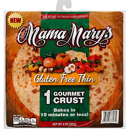 Mama Marys Pizza Crust Gourmet Gluten Free Thin Bag 2 Count - 8 Oz - Image 2