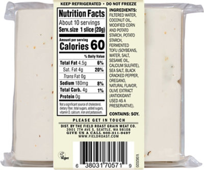 Field Roast Chao Slices Coconut Herb - 7 Oz - Image 6