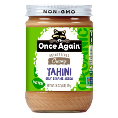 Once Again Tahini Spread Organic Unsweetend & Salt Free - 16 Oz - Image 3