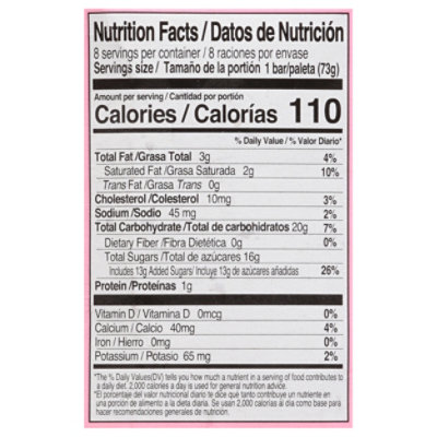 Melona Frozen Dairy Dessert Bars Strawberry - 8-2.37 Fl. Oz. - Image 4