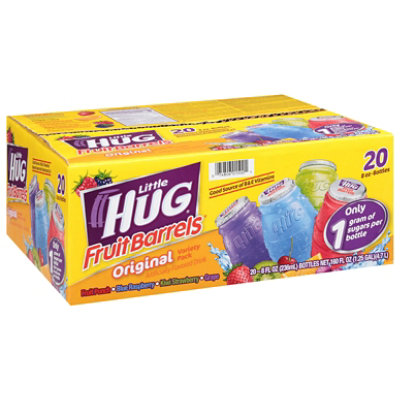 Little HUG Fruit Barrels Bottled Fruit Drink 75% Less Sugar Original - 20 Count - Image 4