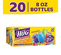 Little HUG Fruit Barrels Bottled Fruit Drink 75% Less Sugar Original - 20 Count