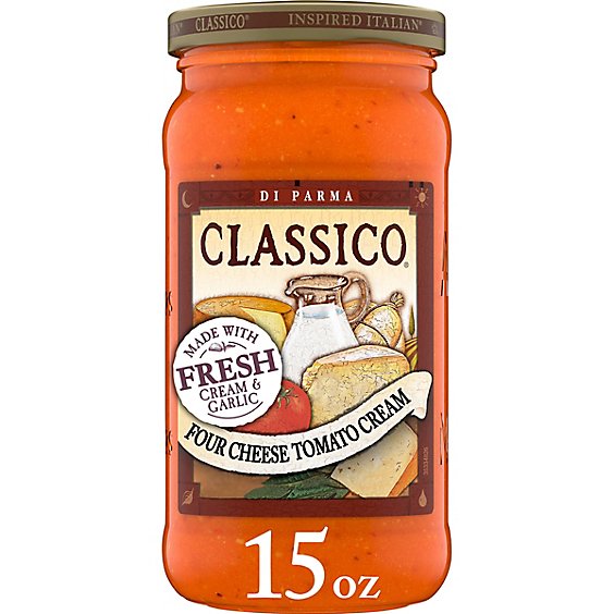 Classico Four Cheese Tomato Cream Pasta Sauce Jar - 15 Oz