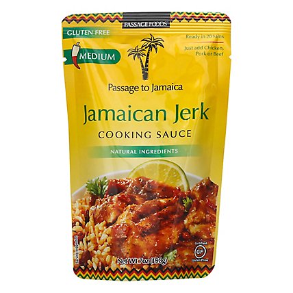 Passage Foods Cooking Sauce Passage to Jamaica Jamaican Jerk Medium Pouch - 7 Oz - Image 1
