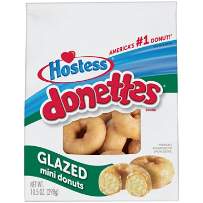 Hostess Donette Glazed Mini Glazed Donuts - 10.5 Oz