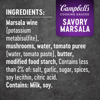 Campbell's Cooking Sauces Savory Marsala - 11 Oz - Image 5