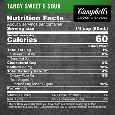 Campbell's Cooking Sauces Tangy Sweet and Sour Cooking Sauce - 11 Oz - Image 4