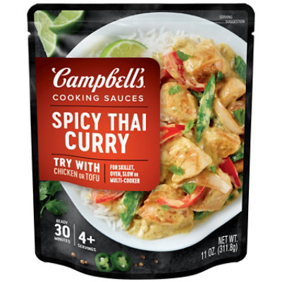 Campbells Sauces Skillet Thai Curry Chicken Pouch - 11 Oz