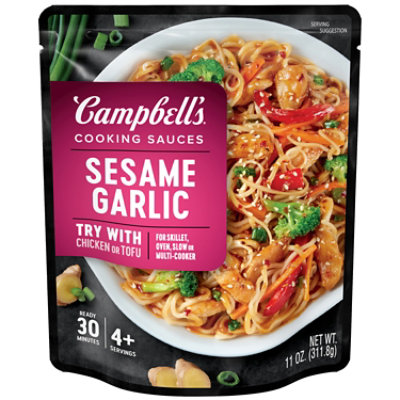 Campbell's Cooking Sauces Sesame Garlic Sauce - 11 Oz - Image 1