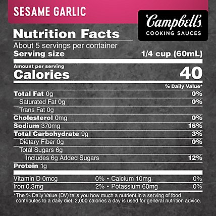 Campbells Sauces Skillet Sesame Chicken Pouch - 11 Oz - Image 5