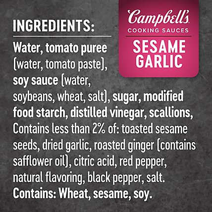 Campbells Sauces Skillet Sesame Chicken Pouch - 11 Oz - Image 6
