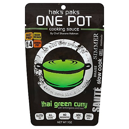 Haks One Pot Cooking Sauce Thai Green Curry Pouch - 7 Oz - Image 1