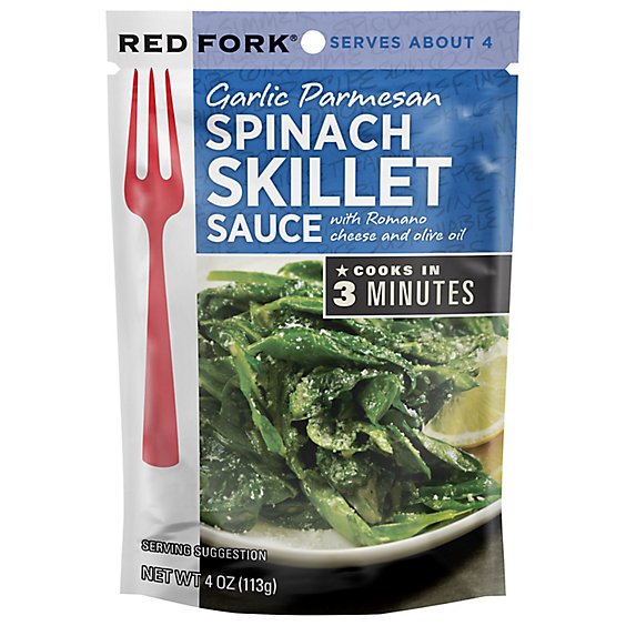 Red Fork Skillet Sauce Spinach Garlic Parmesan Pouch - 4 Oz